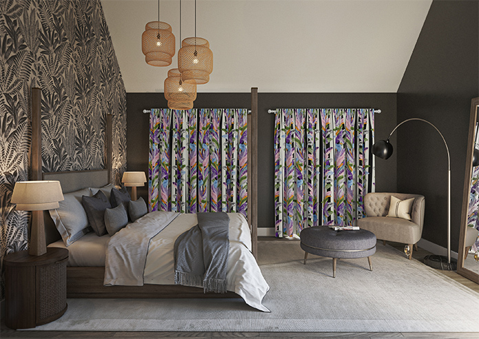 Palm Springs, Black Stripe - Made To Measure Curtains - Image 15